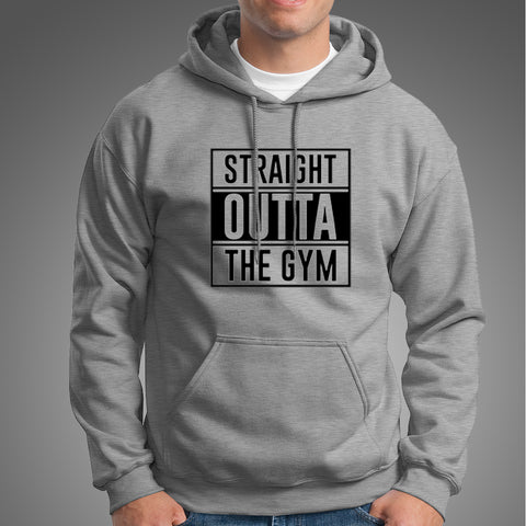 Straight Outta  Gym - Motivational Hoodies For Men India