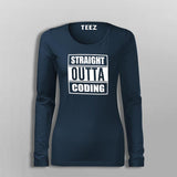 Straight Outta Coding T-Shirt For Women