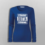Straight Outta Coding T-Shirt For Women