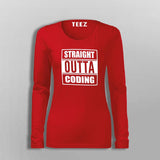 Straight Outta Coding T-Shirt For Women