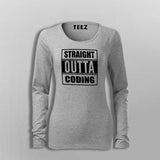 Straight Outta Coding T-Shirt For Women