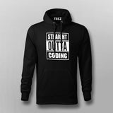 Straight Outta Coding Hoodies For Men