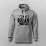 Straight Outta Coding Hoodies For Men