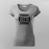 Straight Outta Coding T-Shirt For Women