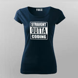 Straight Outta Coding T-Shirt For Women