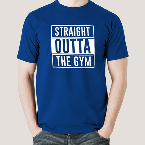 Straight Outta  Gym - Motivational Men's T-shirt