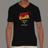 Street Fighter Retro Gaming V Neck T-Shirt For Men Online