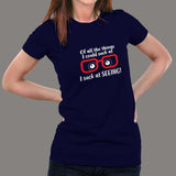 I Suck At Seeing or Myopia Glasses Women's T-Shirt