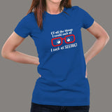I Suck At Seeing or Myopia Glasses Women's T-Shirt india