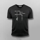 Sudo Make Me Popcorn Funny Coding V-neck T-shirt For Men Online India