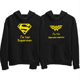 I Am Her Superman I Am His Wonderwoman Best Couple Hoodies