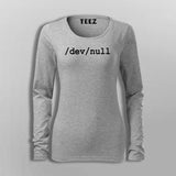 Sysadmin Dev Null Linux T-Shirt For Women
