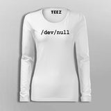 Sysadmin Dev Null Linux T-Shirt For Women