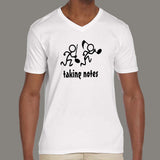 Taking Notes Funny Music v neck T-Shirt For Men online  india