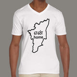Tamil Nadu is My Home Men's indian v neck  T-shirts online