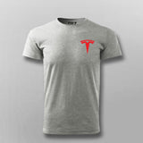 Tesla Chest Logo T-shirt For Men
