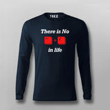THERE IS NO CTRL-Z IN LIFE Funny Coding Quotes T-shirt For Men