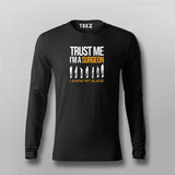 TRUST ME I AM A SURGEON I KNOW MY BLADE Full Sleeve T-shirt For Men Online Teez