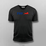 TVS LOGO V-neck  T-shirt For Men Online India