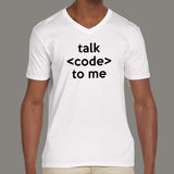 Talk Code To Me Funny Programmer And Coder T-Shirt For Men