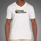 Team Alcohol V Neck T-Shirt For Men Online