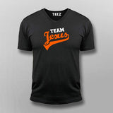 Team Jesus Christian Vneck T-Shirt For Men Online