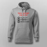 Tech Support Checklist Funny Programmer Hoodies For Men