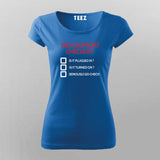 Tech Support Checklist Funny Programmer T-Shirt For Women