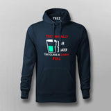 Technically The Glass Is Always Full Men's Clever Science Hoodies