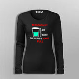 Women's Clever Science Fullsleeve T-Shirt Online India