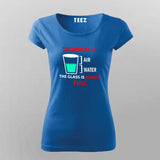 Technically The Glass Is Always Full Women's Clever Science T-Shirt