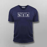 Tech Periodic Table Funny Science V-Neck T-shirt For Men Online India 