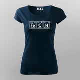 Tech Periodic Table Funny Science T-Shirt For Women