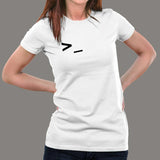 Command Prompt Line Coding T-shirt For Women in India