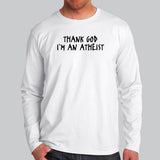Thank God I'm An Atheist Full Sleeve T-Shirt For Men Online India