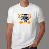 The Iron Never Lies Gym Motivational T-Shirt For Men Online India