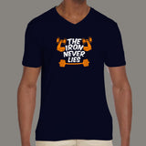 The Iron Never Lies Gym Motivational T-Shirt For Men
