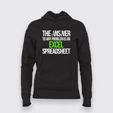 Solve It with Excel – Spreadsheet Wizard Hoodie