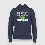 Solve It with Excel – Spreadsheet Wizard Hoodie