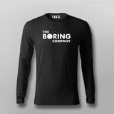 THE BORING COMPANY Full Sleeve T-shirt For Men Online Teez