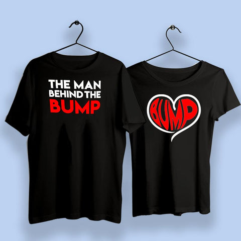 The Man Behind The Bump Couple T-Shirts India