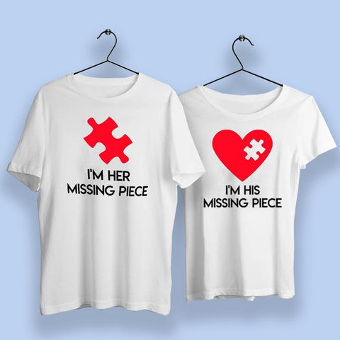 The Missing Piece Couple T-Shirts Online