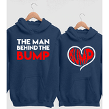The Man Behind The Bump Couple Hoodies