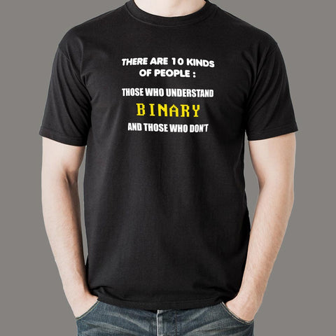 10 Types Of People Those Who Understand Binary T-Shirt For Men Online India