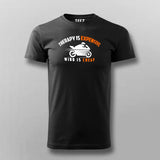 Therapy Is Expensive Wind Is Cheap T-Shirt For Men Online India