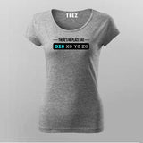 There’s No Place Like G28 X0 Y0 Z0 Programmer Funny T-Shirt For Women
