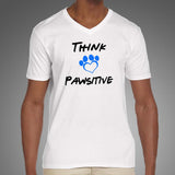 Think Pawsitive V Neck T-Shirt Online