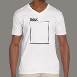 Think Outside The Box Men's V Neck T-Shirt india