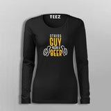 This Guy Needs A Beer Fullsleeve T-Shirt For Women Online India