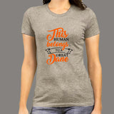 This Human Belongs To A Great Dane T-Shirt For Women